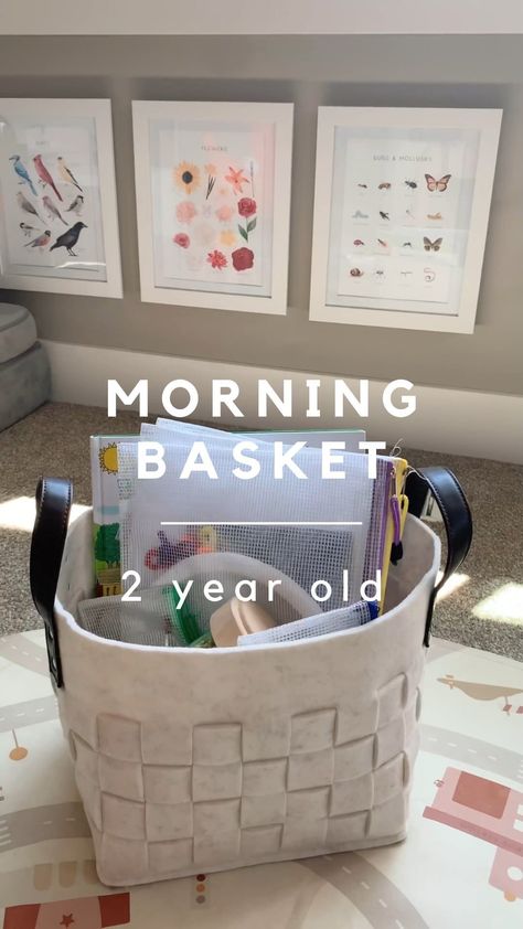 Toddler Morning Basket, Morning Baskets, Painting With Water, Mini Erasers, Sensory Items, Morning Basket, Activity Bags, Morning Activities, Sensory Activities Toddlers