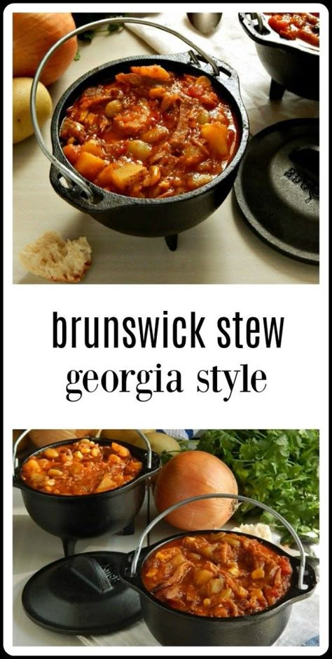 Brunswick Stew Recipe Georgia, Veggie Stews, Best Brunswick Stew Recipe, Georgia Recipes, Brunswick Stew Recipe, Senior Meals, Stew Recipes Crockpot, Leftover Pulled Pork, Georgia Style