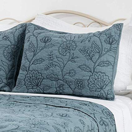 Amazon.com: Elegant Life 100% Cotton Night Blossom Embroidery Pillowcase Pillow Shams, Luxury Floral Pattern Pillow cover, Standard Size, 20”x26”+0.5” flange, Park Blue: Home & Kitchen Blossom Embroidery, Elegant Life, Embroidery Pillow, Quilted Pillow Shams, Quilt Comforter, Blue Pillow, Pattern Pillow, Garden Bedding, Queen Quilt