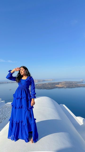 Zeba Hussaini - Fashion & Travel on Instagram: "How I turned this dress into a gorgeous modest vacation outfit💡  I could’ve worn a nude slip under but that would defeat the purpose😫 and, I didn’t wana wear a white or black slip under 🤮   So, I decided to get a matching blue long slip dress under and it worked perfectly!!!! What do you think about this? Yay or nay?  Dress from @boohoo @boohoocanada , Slip from @shein_ca  Linked in my bio under LTK links🇬🇷   Vacation outfits, honeymoon outfits, modest outfit for summer, modest dress, what to wear in Greece  #modestfashion #vacationdresses #fashionreels #modestfashionista #summerdress #outfitinspiration #outfitideas #shein #boohoo" Beach Dress Modest, Summer Modest Dress, Modest Beach Wear, Modest Vacation Outfits, Modest Beach Outfit, What To Wear In Greece, Greece Vacation Outfit, Outfit For Summer, Youthful Style