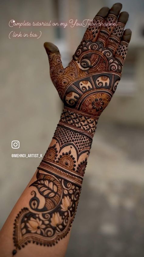 Full Mehndi Designs Front Hand, Back Mehendi Designs Beautiful, Latest Mehendi Designs For Hands Unique, Full Hand Indian Mehndi Designs, Modern Mehndi Designs Full Hand, Long Mehendi Designs, Mehndi Designs Back Hand Full, Full Hands Mehandi Designs, Mhendi Design Unique Latest Front Hand