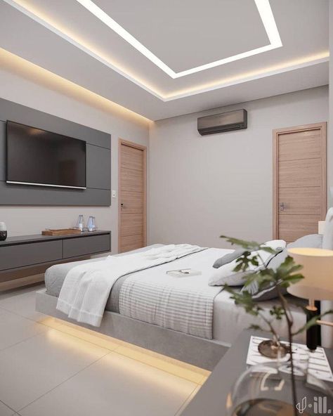 Minimal Ceiling Design, House Hall Design, Plasterboard Ceiling, Bedroom Pop Design, False Ceiling Bedroom, New Ceiling Design, Stylish Bedroom Design, Classy Living Room, Latest Living Room Designs