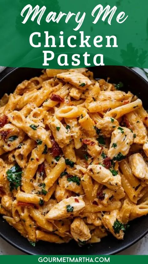 Home Cooked Date Night Dinner, Marinera Pasta Recipes, Marry Chicken Pasta, Recipes For Date Night At Home, Marry Me Chicken Recipe Pasta, Chicken Thighs Pasta Recipes, Instant Pot Marry Me Chicken Pasta, Sun Dried Tomato Pasta With Chicken, Merry Me Chicken Recipe With Pasta