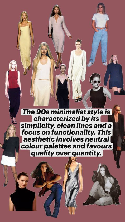 90s Fashion Outfits 1990s Style, 90s Minimalism Fashion, 90s Minimalism, 90s Inspired Outfits, 2000 Fashion, Fashion 90s, Quality Over Quantity, White And Beige, 1990s Fashion