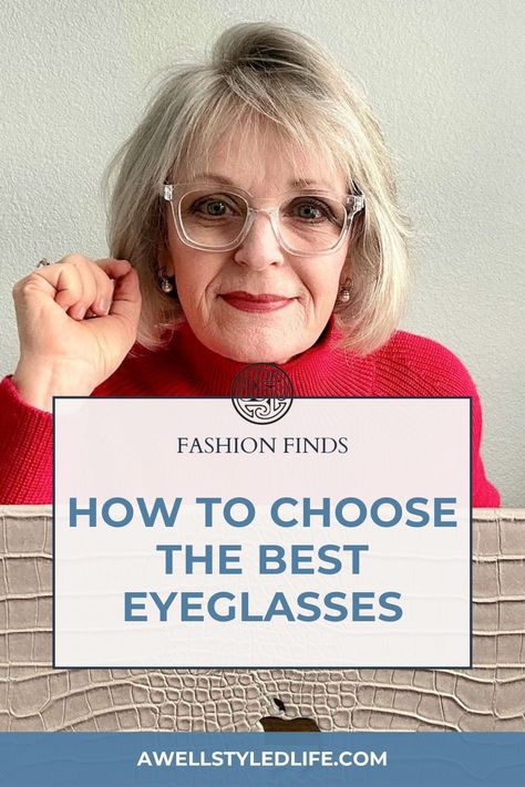 We all know that finding the most flattering glasses can be a challenge. A Well Styled Life is sharing some tips on how to find the best eyeglasses for your face shape. She narrowed down style of glasses for round shape face, oval shape face, square faces and more. Follow for more tips on finding the perfect glasses for your everyday and reading glasses for women over 50. Eyeglasses For Women 2020 Trends Over 50, Cool Spectacles For Women, Eyeglasses For Oblong Face Women, Glasses For 70 Year Old Women, Bifocals For Women, Glasses Frames For Women With Gray Hair, Eye Glasses For Square Face Shape, Eye Glasses For Women Trendy 2020 Over 50, Best Glasses Color For Brunettes