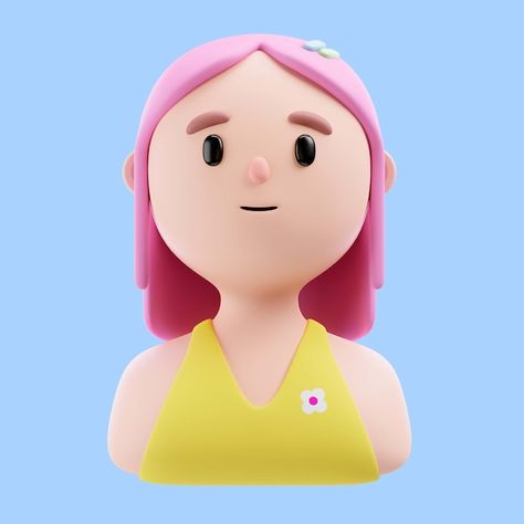 3d illustration of person with pink hair | Free Psd #Freepik #freepsd #3d-avatar #female-avatar #3d-female #3d-woman 3d Avatar Design, Pink Avatar, Avatar Female, Female Avatar, Avatar 3d, 3d Modelling, 3d Avatar, 3d Characters, Free Hair