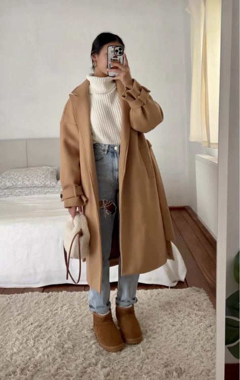 Mantel Outfit, Nyc Winter Outfits, Nyc Outfits, New York Outfits, Fashion Outfits Casual, Trendy Outfits Winter, Winter Fashion Outfits Casual, Cold Outfits, Office Outfits Women