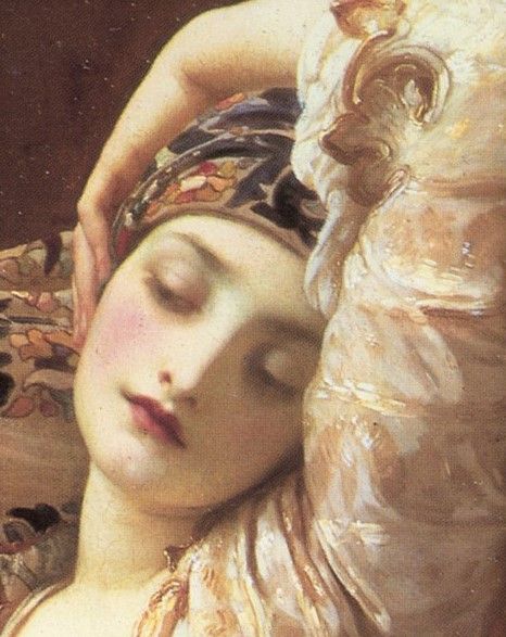 "Light of the Harem" by Lord Frederic Leighton, c. 1880 Frederic Leighton, Her Eyes, Hands On, A Woman