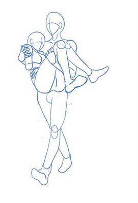 Male, Female, carrying person, walking, bridal style; Drawing Reference Couple Drawing, Seni Dan Kraf, Art Base, Art Poses, Anime Poses Reference, Drawing Base, Drawing Poses, Drawing Reference Poses, Two People