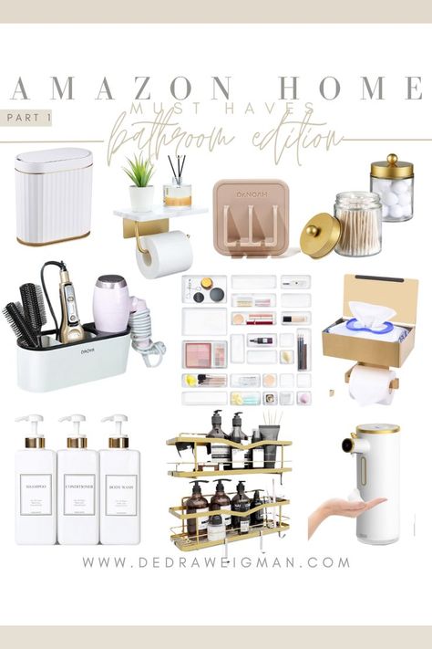 On the blog, I am sharing my Amazon bathroom must-haves part 1! I love doing Amazon Home round-ups of my favorite Amazon Home finds. These are all under $50 and are both functional and pretty! Click the Pin link to head to the blog for purchase information. 

#amazonhomefinds #amazonbathroomfinds #amazonbathroommusthaves #amazonhome #amazonbathroomdecor Amazon Bathroom Decor, Amazon Home Must Haves, Amazon Girl, Amazon Bathroom, Home Must Haves, Amazon Home Finds, Best Amazon Buys, Amazon Purchases, Amazon Decor