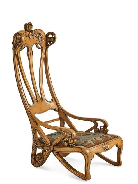 Art Nouveau Chair, Art Nouveau Interior, Nouveau Furniture, Art Nouveau Furniture, Nouveau Architecture, Art Nouveau Architecture, Antique Chairs, Art Nouveau Design, Art Nouveau Style