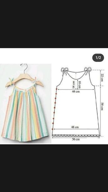 Pola Bra, Baby Dress Diy, Baby Clothes Patterns Sewing, Easy Dress Sewing Patterns, Kids Clothes Patterns, Baby Dress Pattern, Girls Dress Sewing Patterns, Sewing Kids Clothes, Kids Dress Patterns