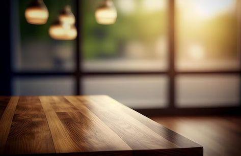 Download this Premium Photo about Abstract empty wooden desk table with copy space over interior modern room with blurred background display for product montage, and discover more than 62 Million Professional Stock Photos on Freepik. #freepik #photo #bartable #tabletop #countertop Desk Background, Modern Still Life, Random Objects, Editing Tool, Summer Scenes, Earth Pictures, Background Wallpapers, Interior Modern, Wooden Desk