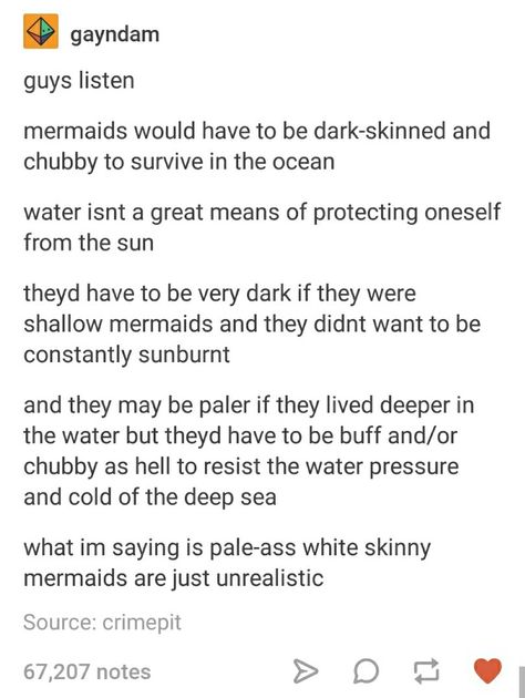 I enjoy that the pale and skunny portions are the unrealistic part of mermaids XD Siren Tumblr, Mermaids Tumblr, Mermaid Problems, Mermaid Writing, Mermaid Lore, Mermaid Stories, Writing Motivation, Writing Inspiration Prompts, Story Prompts