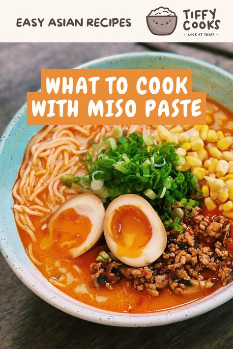 Miso paste is a superfood staple item that I always have in my fridge. This classic Japanese ingredient is a perfect way to add some umami into any dish. Plus, it’s a superfood for your gut! From a simple miso soup to a deliciously creamy miso mushroom pasta, I show you a few different ways to add miso into your cooking! Uses For Miso Paste, Miso Based Soup, Miso Soup Add Ins, Ramen With Miso Paste, Creamy Miso Udon, Miso Paste Soup, Miso Vegetable Soup, Miso Udon Noodle Soup, Recipes Using White Miso Paste