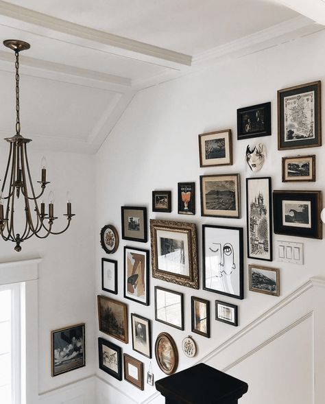 Stairway Gallery Wall, Stairway Gallery, Wall Staircase, Corner Bedroom, Gallery Wall Staircase, Stair Gallery, Staircase Wall Decor, Gallery Wall Bedroom, Stair Wall