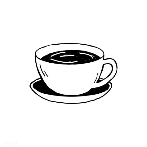 Download free illustration of Cup of coffee cafe icon vector by filmful about menu, americano, beverage, black and black coffee 520737 Coffee Cup Drawing, Cafe Icon, Deur Sticker, Coffee Icon, Coffee Tattoos, Frida Art, Coffee Vector, Black And Black, Coffee Drawing