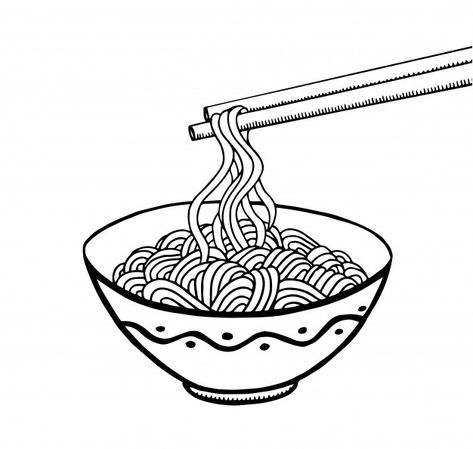 Noodles Images, Noodle Doodle, Pencil Tattoo, Noodle Art, Skull Rose Tattoos, Celebration Around The World, Food Photography Tips, Dot Journals, Ramen Bowl