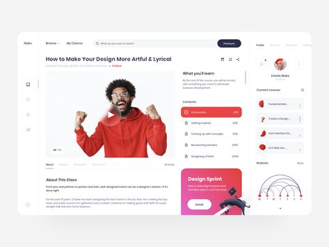 Skill Development Web app  app,arcdiagram,clean ui,content,course,courses,dashboard,design,graphic,instructor,learning app,learning platform,minimal,mobile app,ui,ux,video,web app,web design,web platform Javascript Code, Ux Kits, Course Web, Learn Computer Coding, Learn Business, Web Platform, Skill Development, Video X, Learning Courses