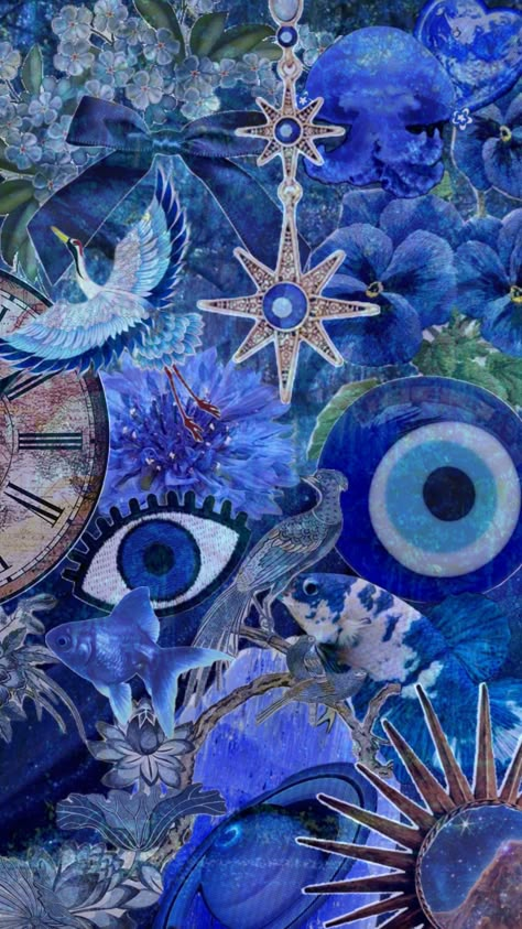 💙 #blue #vibes #wallpaper #art #evileye Blue Vibes Wallpaper, Blue Evil Eye Wallpaper Iphone, Spiritual Self Love, Wallpapers Tablet, Virgo Aesthetic, Color Energy, Blue Vibes, Evil Eye Art, Mobile Case Cover