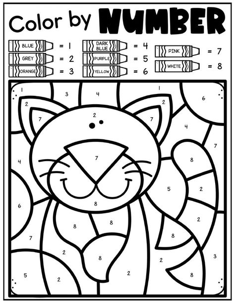 Color By Letter, Coloring Worksheets For Kindergarten, Colour By Number, Color By Number Printable, Kindergarten Colors, Kindergarten Coloring Pages, Literacy Worksheets, Preschool Colors, Alphabet Activities Preschool