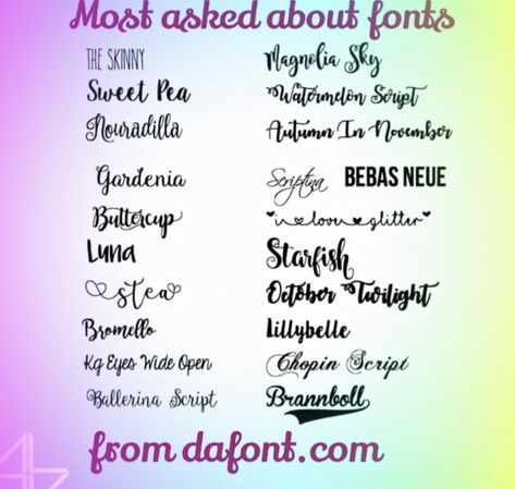 Da font Cricut Classroom, Cricut Cheat Sheets, Dafont Fonts, Silhouette Fonts, Fonts For Cricut, Kid Fonts, Cookie Tutorials, Cricut Project Ideas, Font Packs