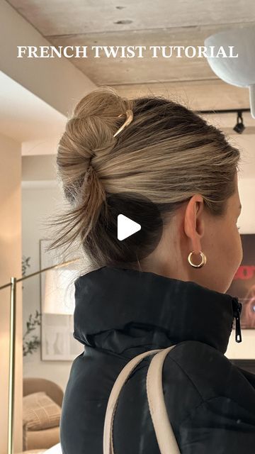 French Twist With Hair Comb, Bridesmaid French Twist, French Twist On Short Hair, French Twist Clip, French Twist Hair Tutorial, How To French Twist Hair, French Clip Hairstyles, French Hair Clip, Easy French Twist Long Hair