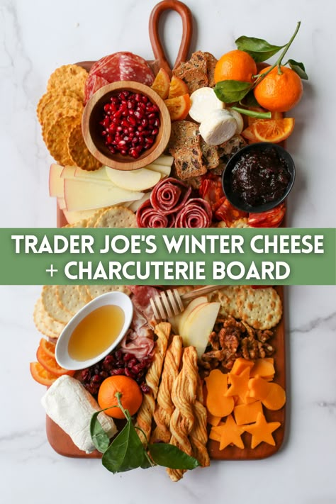 Christmas Charcuterie Board Trader Joes, Trader Joe’s Charcuterie Christmas, Christmas Small Charcuterie Board, Simple Holiday Charcuterie Board, Trader Joes Holiday Appetizers, Charcuterie Trader Joes, Trader Joes Christmas 2023, Winter Themed Charcuterie Board, Winter Charcuterie Board Ideas