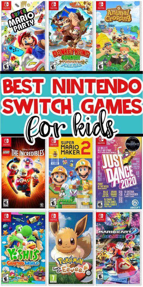 Best Nintendo Switch Games, Games For Little Kids, Nintendo Lite, Kid Games, Nintendo Store, Switch Games, Indoor Games For Kids, Games For Boys, Play Video Games