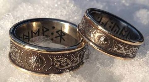 Viking Pagan, Viking Wedding Ring, Nordic Wedding, Pagan Wedding, Viking Wedding, Medieval Wedding, Celtic Wedding Rings, Celtic Wedding, Viking Jewelry