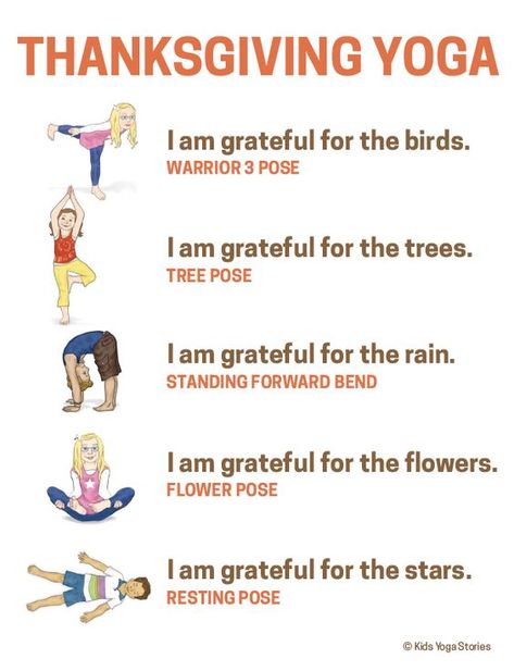 Thanksgiving Yoga, Preschool Yoga, Yoga For Children, Kid Yoga, Yoga Poses For Kids, Kids Yoga Classes, Preschool Thanksgiving, Childrens Yoga, Yoga Story