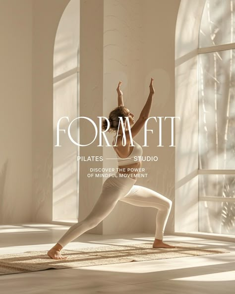 Brand Identity design for Form Fit, a pilates studio. brief by: @briefclub 🤍 At Designs by Gabi, we create bespoke, delightful, memorable visual identity designs that truly represent your business values and connect with high-end customers. If you're ready to LEVEL UP inquiry from the link in bio! Let's create a brand identity you'll be proud of! . . . #pilates #wellness #pilatesstudio #pilateslovers #coachlife #wellness #wellnessbrand #pilatesbranding #entrepreneurship #succesfulwomen ... Pilates Advertising Design, Pilates Studio Instagram Feed, Pilates Studio Color Palette, Pilates Studio Logo Design, Pilates Website Design, Pilates Instagram Feed, Pilates Studio Branding, Yoga Studio Branding, Physiotherapy Aesthetic