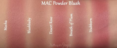 Mac Blush Palette Mocha Desert Rose Dupe Swatch Comparison Mac Mocha Blush, Mac Blushbaby, Mac Makeup Looks, Mac Makeup Products, Tarte Blush, Mac Blush, Rose Taupe, Cosmetics Products, Blush Palette