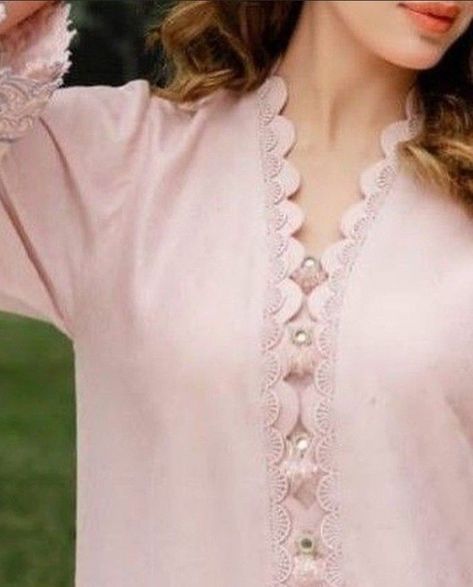 beautiful neck design Beautiful Neck Designs, Suit Neck Designs, Kurti Sleeves, Stylish Kurtis Design, Gala Design, Kurti Sleeves Design, Beautiful Neck, Lace Dress Design, Dress Designing