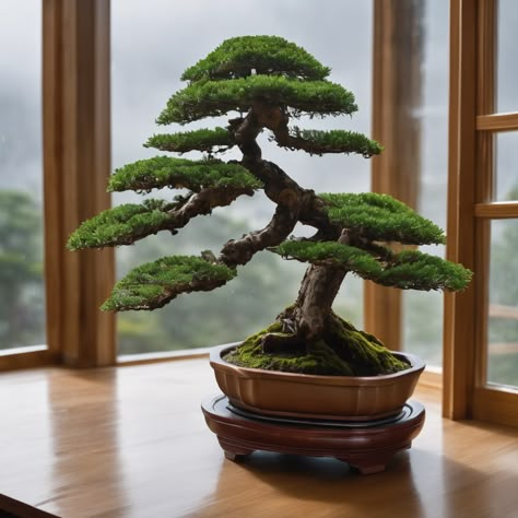 Bonsai Aesthetic, Japanese Mood Board, Bonsai Tree Aesthetic, Japanese Style Interior Design, Reef Tank Aquascaping, Japanese Style Interior, Office Space Home, Japanese Bonsai Tree, Mission Style Homes