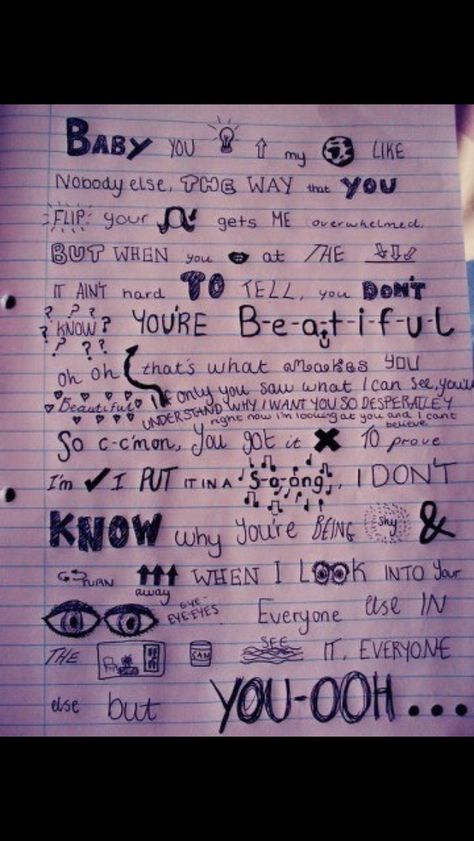 If your board you can try to write down lyrics to songs in a creative way enjoy!!!😃😃😃 Lyric Drawings, 1d Lyrics, One Direction Drawings, Gambar One Direction, Kraf Kertas, One Direction Songs, One Direction Lyrics, Direction Quotes, What Makes You Beautiful