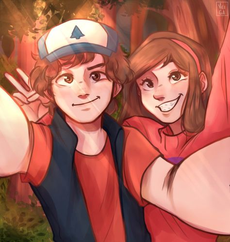 Mabel Fanart, Dipper Y Mabel, Gravity Falls Fanart, Gravity Falls Dipper, Gravity Falls Bill Cipher, Best Cartoons Ever, Gravity Falls Bill, Gravity Falls Au, Desenhos Gravity Falls