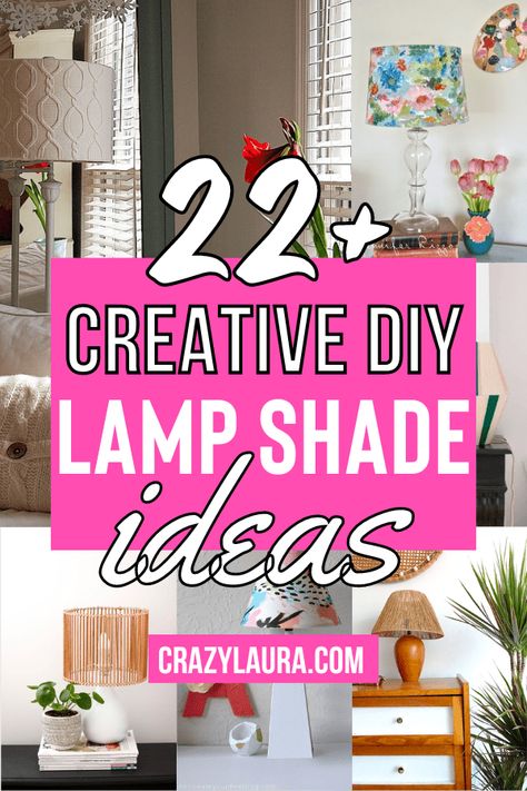 Lampshades are often considered a necessary piece of décor. Check out these 22+ creative DIY lamp shade frame ideas! #DIY #HomeDecor Frame Ideas Diy, Diy Lampshade Makeover, Lamp Redo, Lamp Shade Crafts, Burlap Lampshade, Diy Lampshade, Make A Lampshade, Creative Lamp Shades, Floral Lampshade