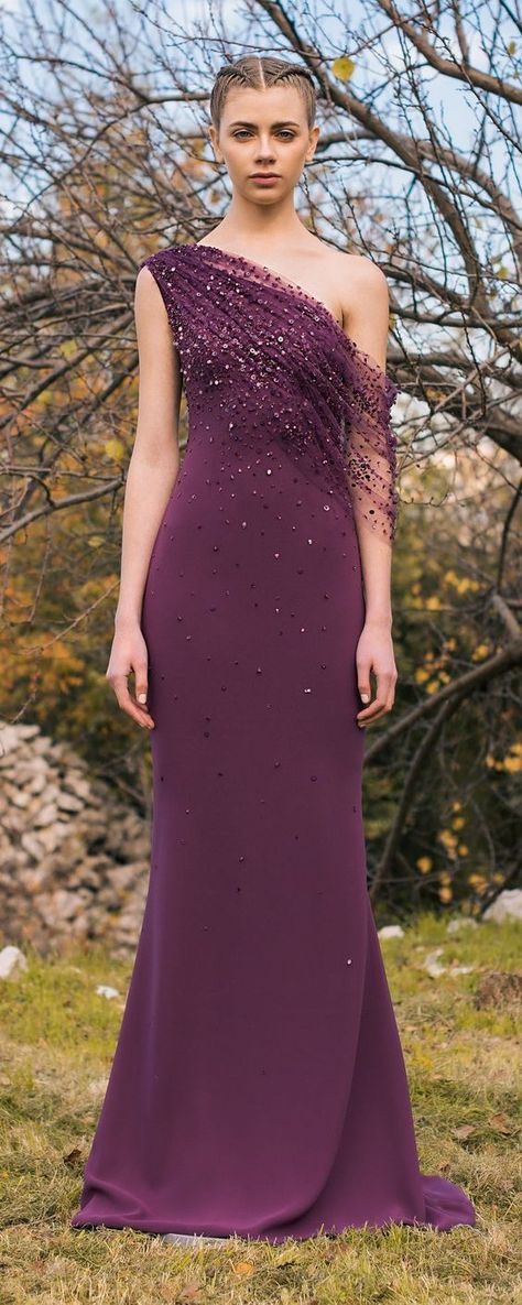 جورج حبيقة, Dress Elegant Classy, Robes D'occasion, One Shoulder Prom Dress, Custom Prom Dress, Elegant Dresses Classy, Georges Hobeika, Sequin Party Dress, فستان سهرة