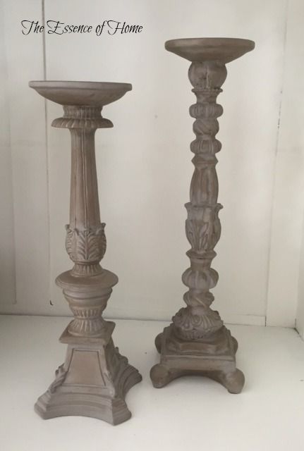 The Essence of Home: Candlesticks Makeover Candlestick Makeover, Thrift Flip Ideas, How To Make Metal, Diy Candle Sticks, Victorian Crafts, Country Living Fair, Painted Candlesticks, Home Decor Diy Ideas, Flip Ideas