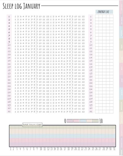 Sleeping Tracker Sleep Log Bullet Journal, Journal Sleep Log, Bullet Journal Sleep Tracker, Sleeping Tracker, Journal Printables Templates, Sleep Log, Dream Word, Bullet Journal Minimalist, Organization Templates