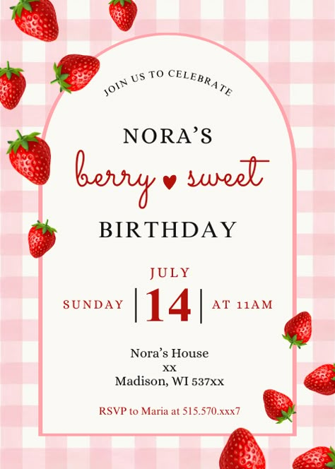 My 19 Birthday, Strawberry Soju, Strawberry Fanta, Strawberry Wafers, Strawberry Theme Birthday, Berry 1st Birthday, Shortcake Cake, Strawberry Shortcake Cake, Paper Box Template