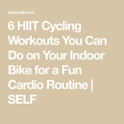 6 HIIT Cycling Workouts You Can Do on Your Indoor Bike for a Fun Cardio Routine | SELF Hiit Stationary Bike Workout, Nordic Track Bike, Hiit Cycling Workout, Stationary Bike Workout For Beginners Indoor Cycling, Spin Bike Workouts Indoor Cycling, Stationary Bike Workout Benefits, Hiit Bike Workout Indoor Cycling, Fan Bike Workout, Cycle Workout Indoor