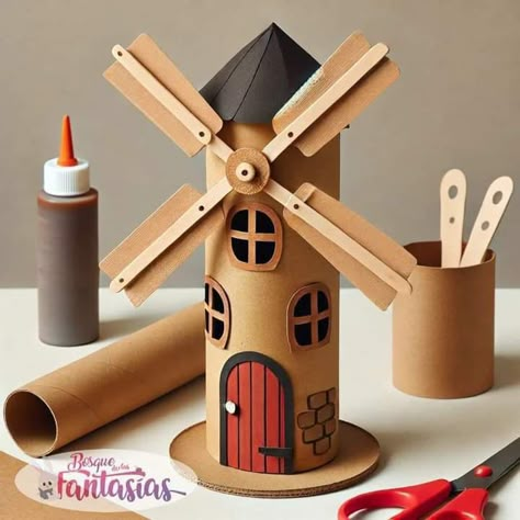 Windmill Diy, Paper Windmill, Drawing Games For Kids, Gift Hacks, Fairy House Crafts, Art And Craft Videos, Wood Shop Projects, Handmade Paper Crafts, Camping Crafts