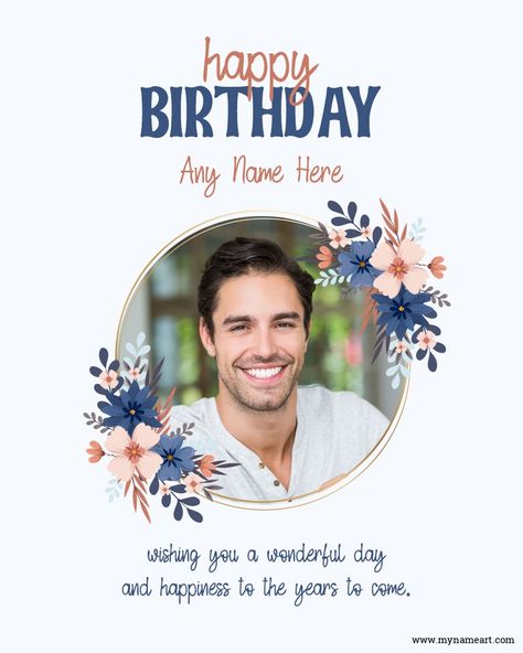 Birthday Photo Frame For Husband, Birthday Wishes Name Edit, Happy Birthday With Frame, Birthday Wishes With Photo Frame, Birthday Wishes Photo Edit, Birthday Wishes With Photo Edit, Happy Birthday With Name And Photo, Birthday Wish With Photo, Happy Birthday With Picture