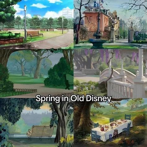 Old Disney Movies, Bg Design, Disney Land, Pinturas Disney, Old Disney, Disney Aesthetic, World Of Disney, Different Seasons, Spring Aesthetic