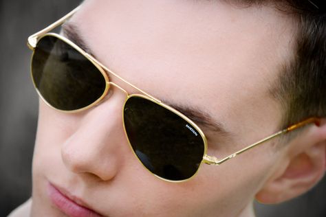 Classic Aviator Sunglasses With Anti-reflective Coating, Casual Aviator Shield Sunglasses With Anti-reflective Coating, Sunglasses Aviators, Jp Fashion, Gold Anti-reflective Aviator Sunglasses, Brown Aviator Sunglasses With Anti-reflective Detail, Randolph Sunglasses, Gold Aviator Sunglasses With Anti-reflective Coating, Aviator Sunglasses Mens