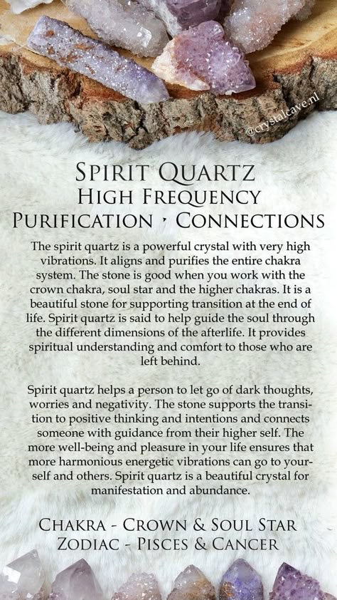 Crystal Identification, Best Healing Crystals, Crystal Healing Chart, Crystals Meanings, Crystal Properties, Crystals Healing Properties, Spirit Quartz, Spiritual Crystals, Herbal Magic