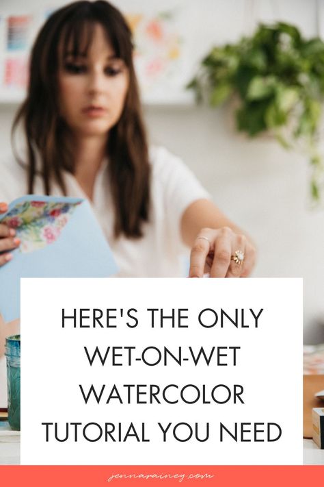 Watercolor Diy Tutorials, Loose Watercolor Paintings Tutorials, Watercolor Drills, Wet Watercolor Painting, Wet On Dry Watercolor Painting, Watercolor Art For Beginners Step By Step, Wet On Wet Watercolor Paintings, Wet In Wet Watercolor Painting, Watercolour Art Ideas