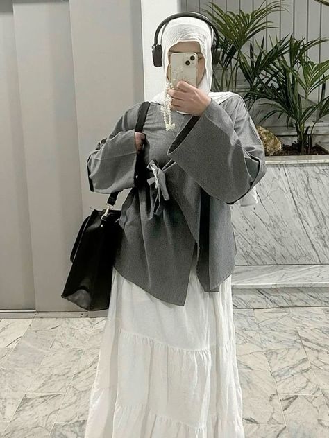 Modest Girly Outfits, Outfit Modest, Estilo Hijab, Hijabi Fits, Stile Hijab, Hijabi Outfit, Modesty Outfits, Cute Modest Outfits, Muslim Outfits Casual